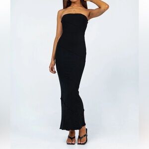 Princess Polly Strapless Black Maxi Dress - 2